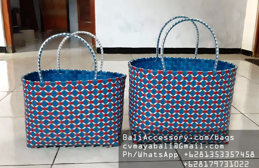 PBAGLSTY3 Recycled Plastic Shopping Bags from Indonesia